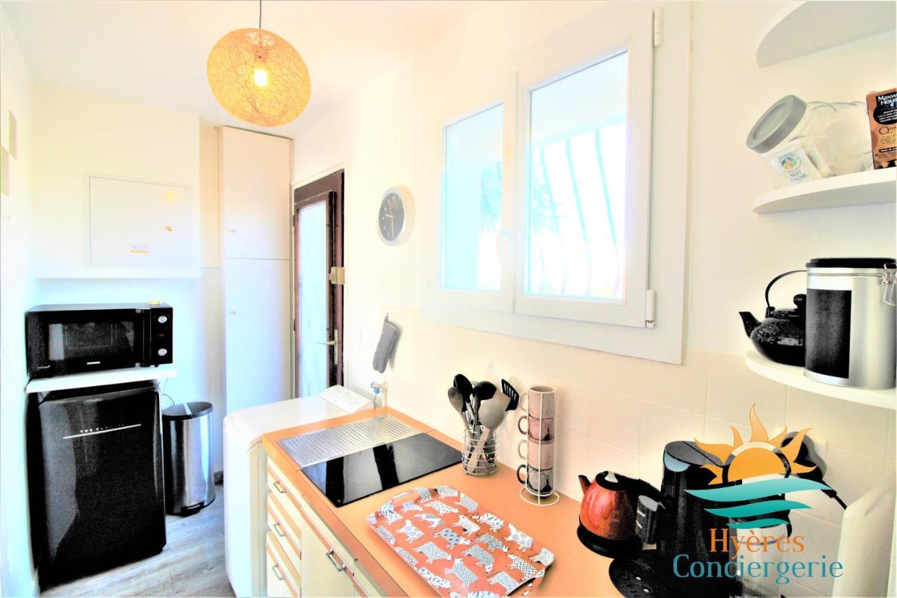 Hyères-plage Studio cabine-L'ayguade Esterno foto