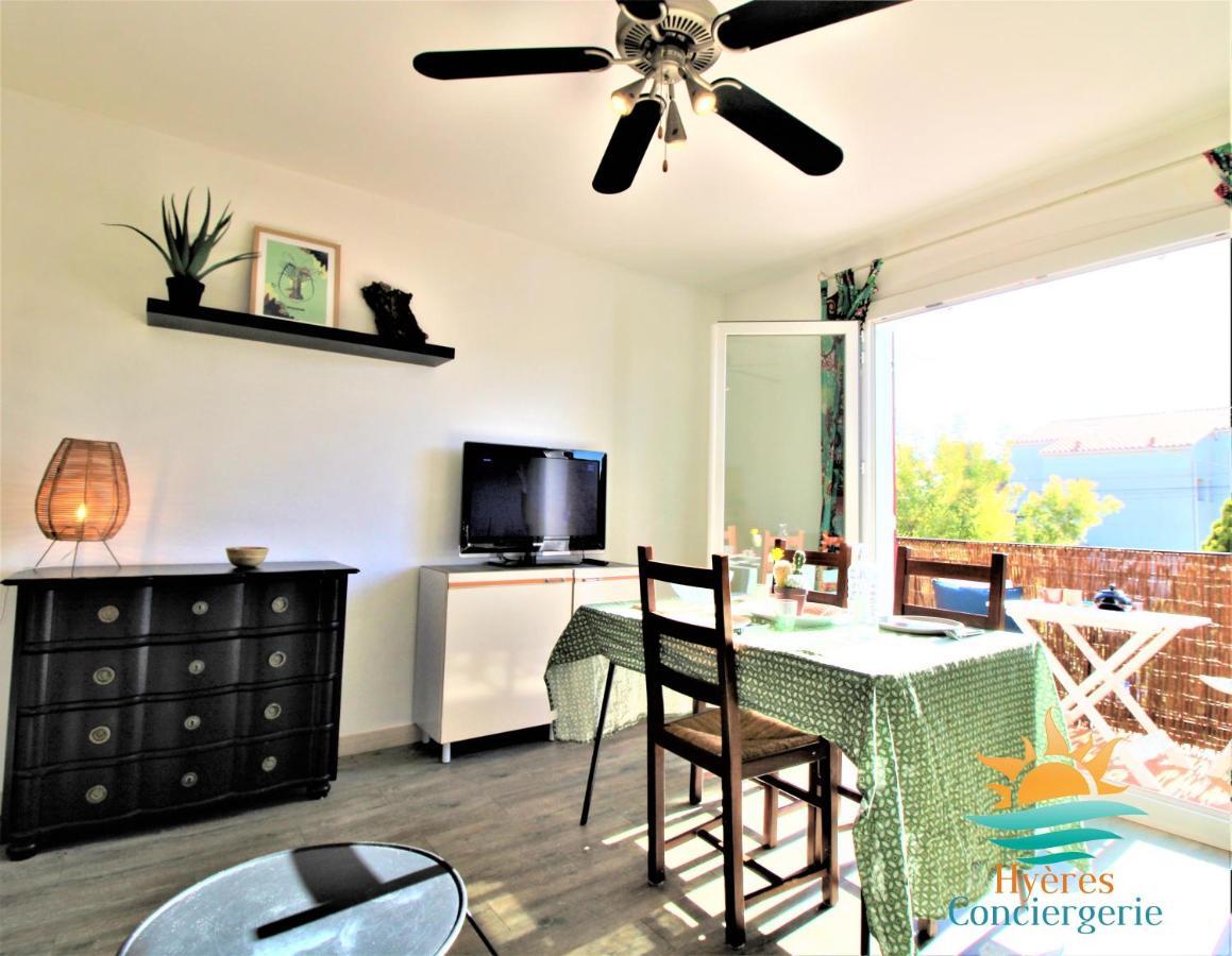 Hyères-plage Studio cabine-L'ayguade Esterno foto